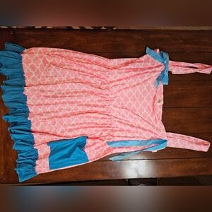 Jumper 👗 dress. Pink and blue.